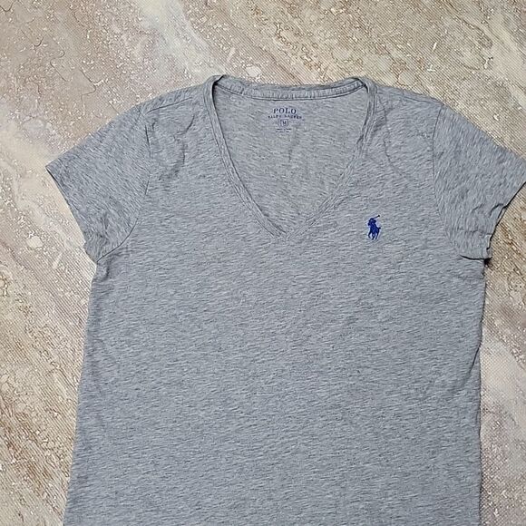 POLO BY RALPH LAUREN WOMENS V NECK TEE SIZE MEDIUM - Picture 2 of 7
